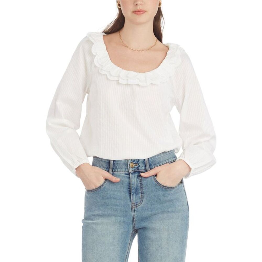 Draper James Womens  Reyna Long-Sleeve Top